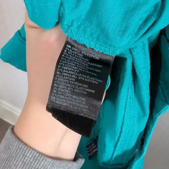 The North Face Shorts Women's Size 10 Cargo Blue Teal - Picture 6 of 9